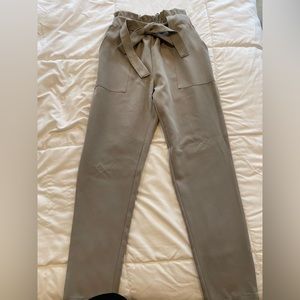 Gray trousers